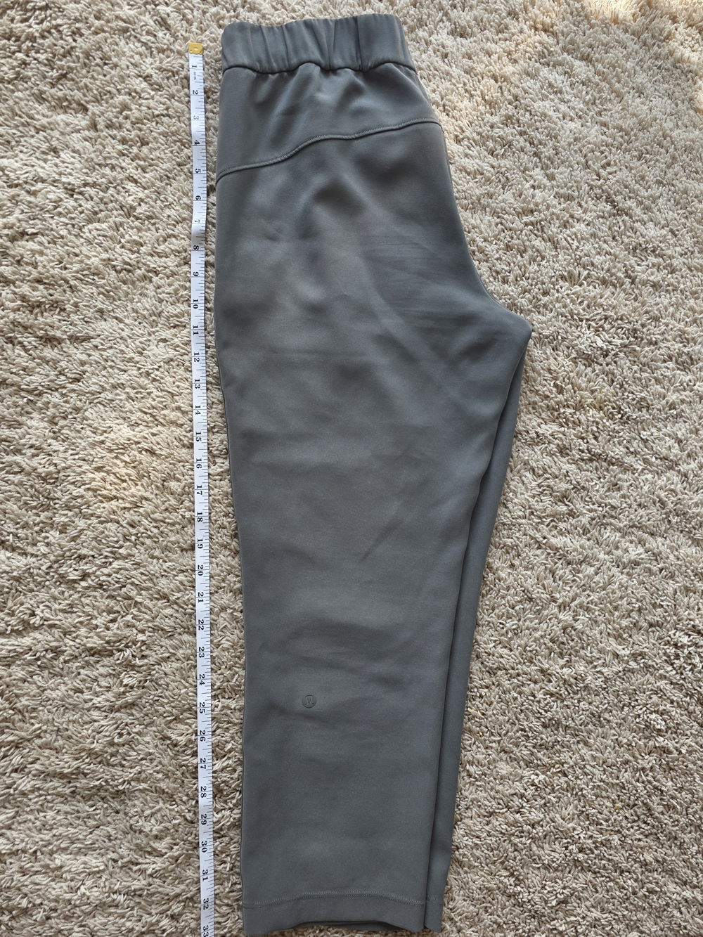 lululemon athletica Olive Gray Capris with High Waist